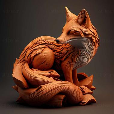 3D model fox (STL)